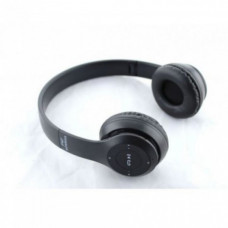 Беспроводные Наушники P-47 Bluetooth + MicroSD + FM Радио чёрные (122769)