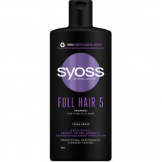 Шампунь Syoss Full Hair 5 с тигровой травой для тонких волос без объема 440 мл (4015100339086/9000101276992)