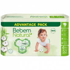 Подгузники Bebem Natural 4 maxi 7-14 кг 52 шт (8690536836307)