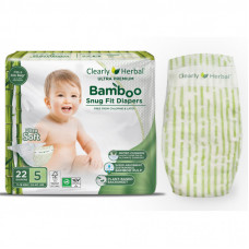 Подгузники Clearly Herbal Bamboo, розмір 5 (11-18 кг), 22 шт (1137)