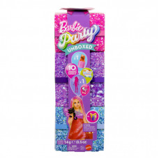 Кукла Barbie Party unboxed в розово-красных тонах (JFY68)