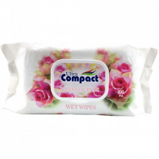 Влажные салфетки Ultra Compact Romantic Rose с клапаном 100 шт. (8697420535520)
