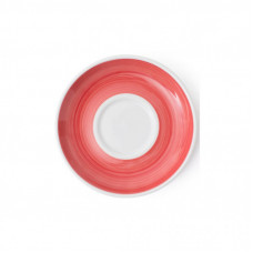 Блюдце Ancap серія Verona Millecolori 14,5 см Red для серій "Verona/Torino/Bari/Palermo Millecolori Hand Pain (34411)