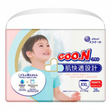 Подгузники GOO.N Plus Трусики для детей 13-25 кг размер XXL 28 шт (21000634)