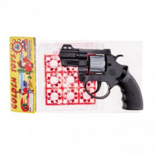 Игрушечный револьвер с пистонами "DATIS" Golden Gun 119GG