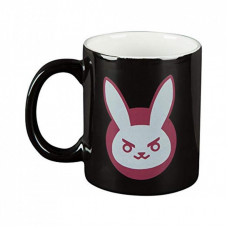 Чашка Jinx Overwatch D.Va Ceramic Mug-N/A-Black/Pink (JINX-7857BKPN)