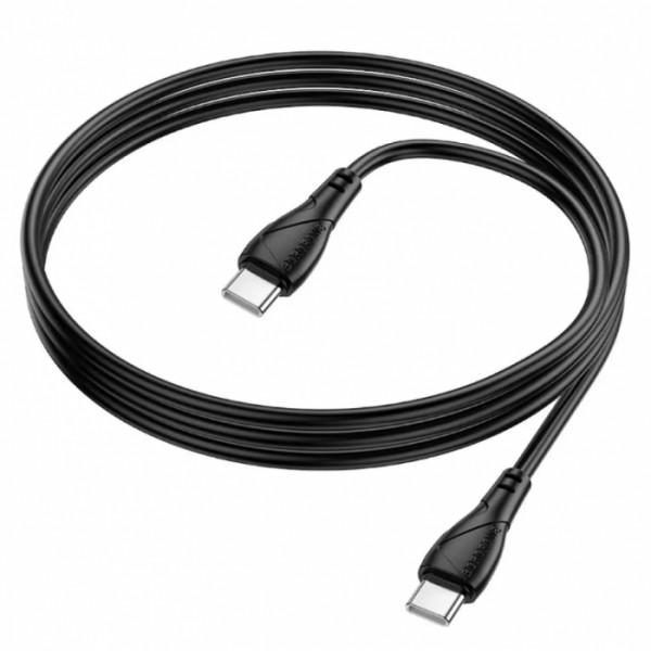 Кабель USB Borofone BX121 Type-C to Type-C 60W Чорний (133779) Кабель USB Borofone BX121 Type-C to Type-C 60W Чорний (133779)