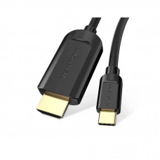 Кабель мультимедийный USB-C to HDMI M 1.5m black Vention (CGUBG)