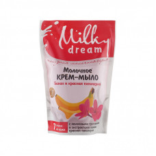 Жидкое мыло Milky Dream Банан и красная плюмерия дой-пак 500 мл (4820205301759)