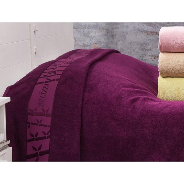 Махрове простирадло Belizza "Gold Bordo" 200х220см (114089) Махрове простирадло Belizza "Gold Bordo" 200х220см (114089)