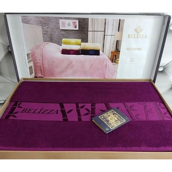 Махрове простирадло Belizza "Gold Bordo" 200х220см (114089) Махрове простирадло Belizza "Gold Bordo" 200х220см (114089)
