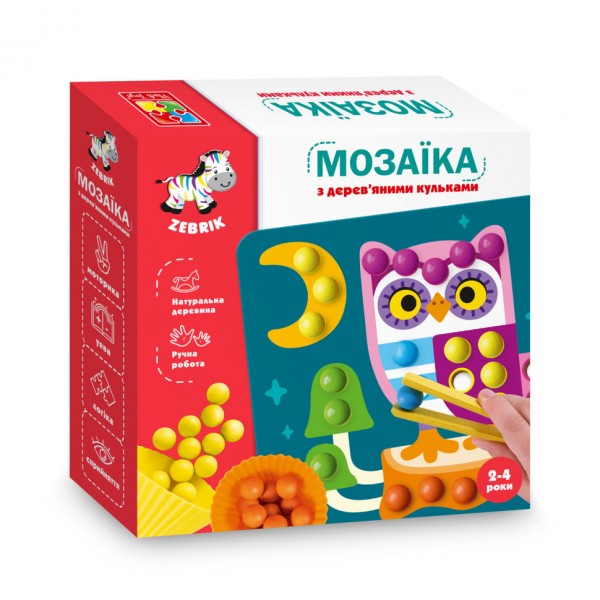 Мозаика с деревянными шариками "Дополни картинку" Vladi Toys ZB2002-08 (укр) Мозаика с деревянными шариками "Дополни картинку" Vladi Toys ZB2002-08 (укр)