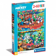 Пазл Clementoni 2 в 1 Mickey and Friends, 2 по 60 элементов (21620)