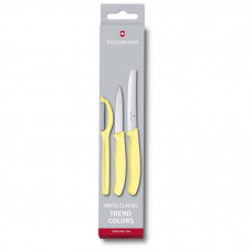 Набор ножей Victorinox SwissClassic Paring Set 3 шт Universal Yellow (6.7116.31L82)