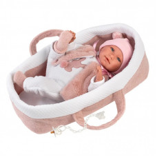 Кукла Llorens Mimi Lloron Capazo Rosa, 40 см (74012)