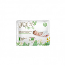 Подгузники Giggles Natural 1 Newborn 2-5 кг 40 шт (8680131206377)