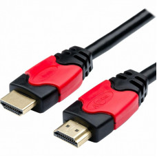 Кабель мультимедийный HDMI M to HDMI M 30.0m V2.0 red/gold Atcom (24930)