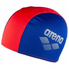 Шапка для плавания Arena Polyester II JR 002468-740 червоний, синій Діт OSFM (3468336217658)