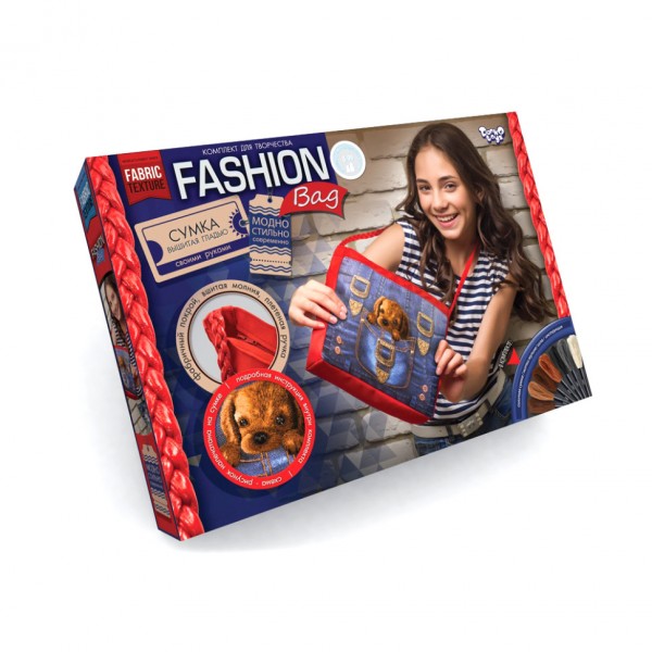 Комплект для творчества "Fashion Bag" FBG-01-03-04-05 вышивка мулине (Собака)
