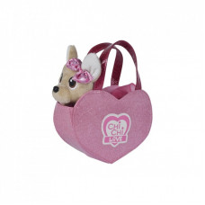 Мягкая игрушка Chi Chi Love Собачка Розовое сердце с сумочкой 20 см (5890055)