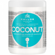 Маска для волос Kallos Cosmetics Coconut Укрепляющая с кокосовым маслом 1000 мл (5998889516116)